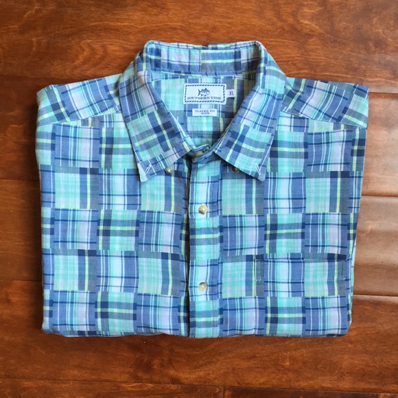 Southern Tide Short sleeve button up - Picture 1 of 4